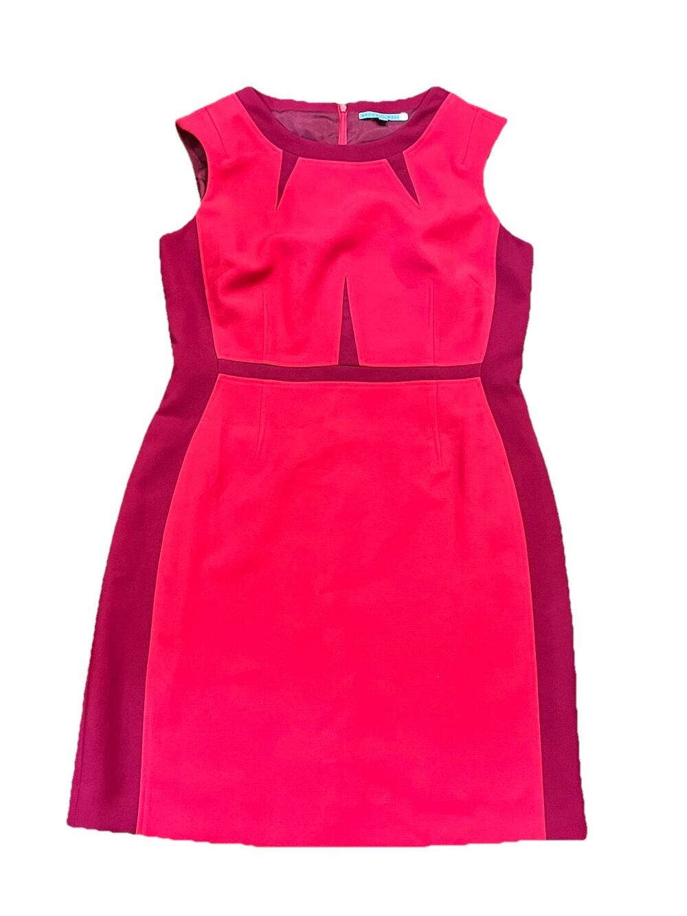 Antonio Melani Pink Purple Color-block Bodycon Sheath Dress Size 14 Lined